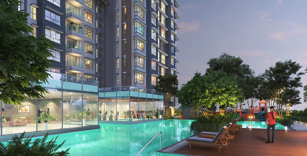 Wadhwa TW Gardens Kandivali Swimming Pool
